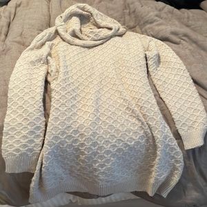 H&M beige sweater dress sz L